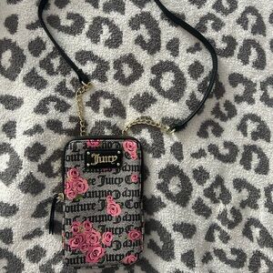 Juicy Couture Black and Pink Crossbody Bag